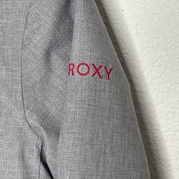 ROXY jacket snow ski girls youth large 12 gray and pink - Picture 2 of 7